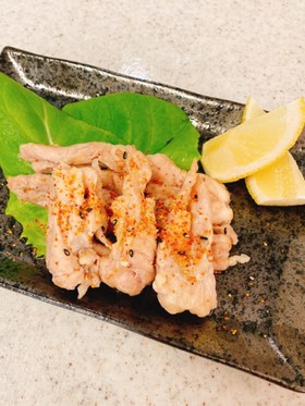 シンプルな♪鶏せせりの塩焼き